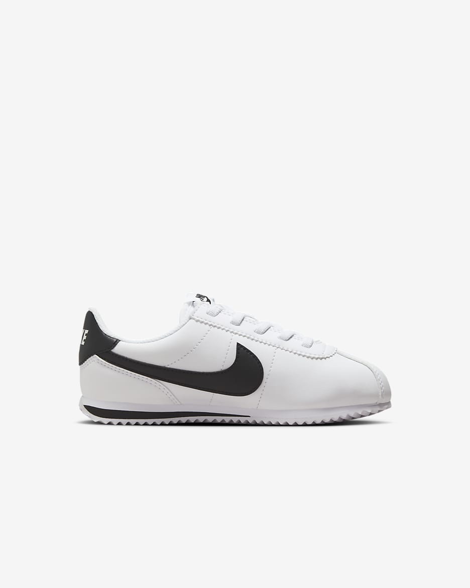 Nike Cortez EasyOn 小童鞋款 - 白色/黑色