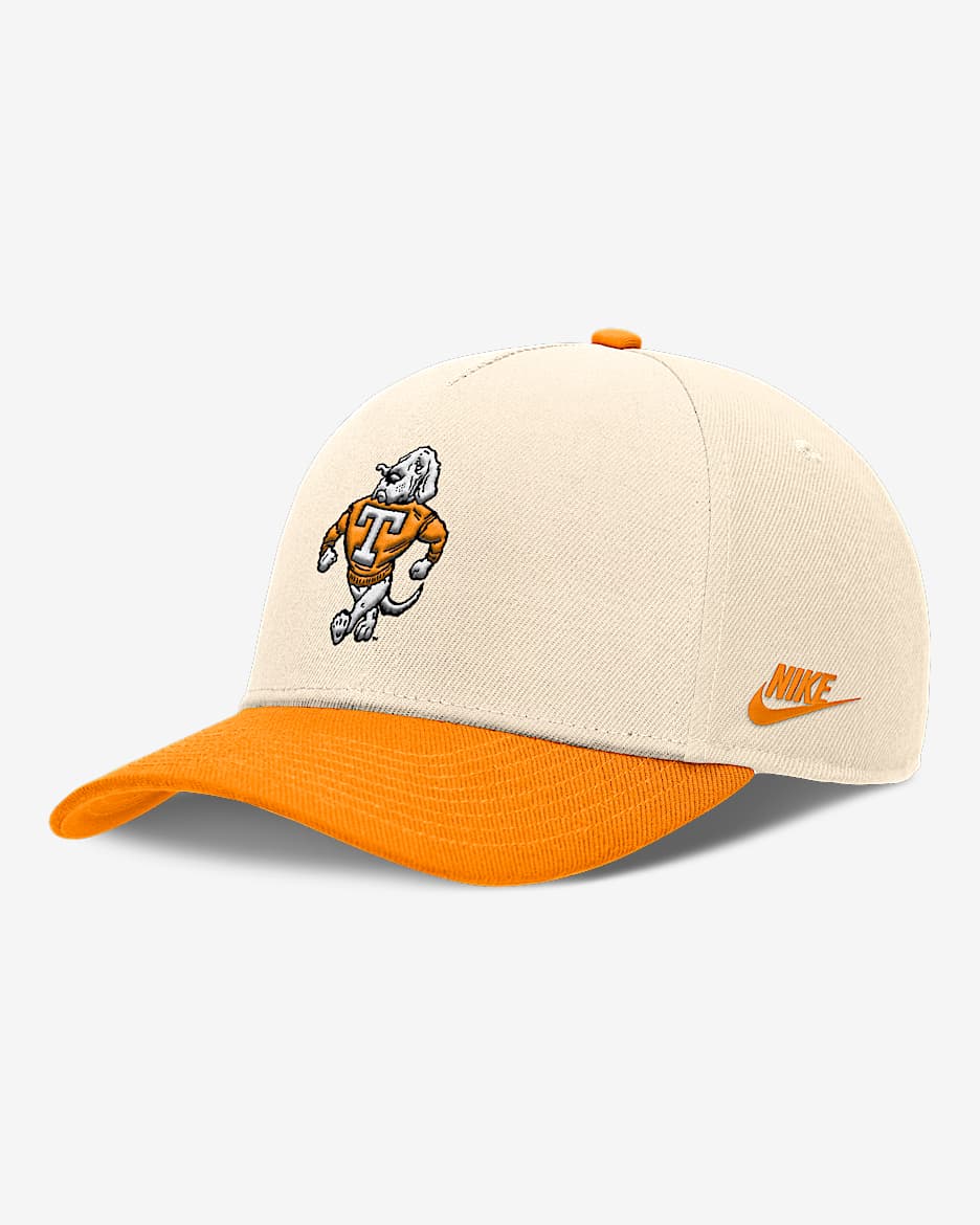 Tennessee Primetime Rise Academic Men's Nike Dri-FIT College Adjustable Hat - Natural