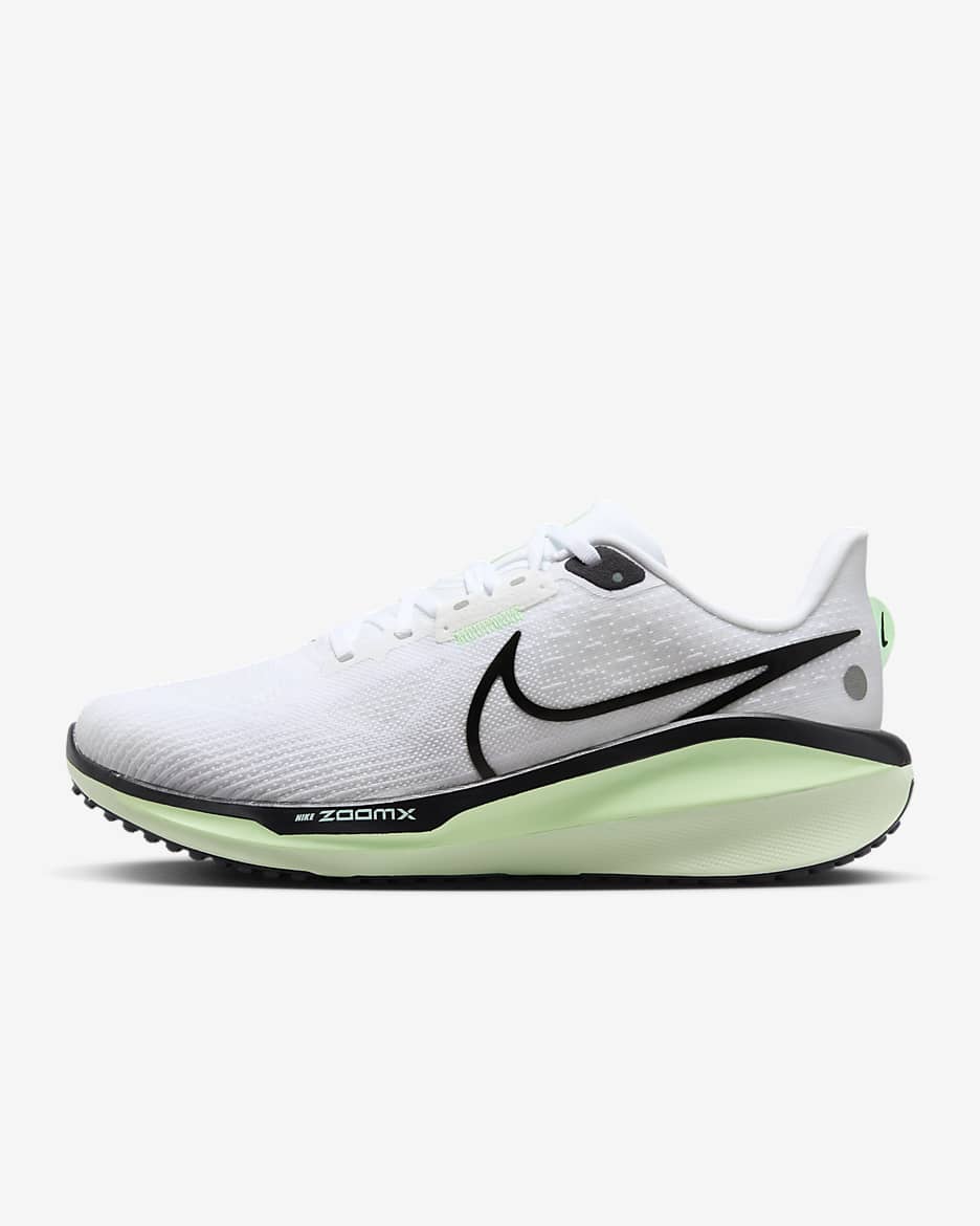 Nike Vomero 17 Women's Road Running Shoes - White/Vapor Green/Green Strike/Black