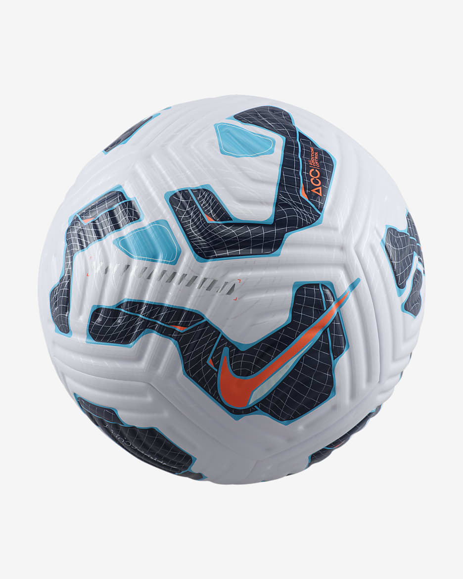 Nike Flight Balón de fútbol - Blanco/Blackened Blue/Hyper Crimson