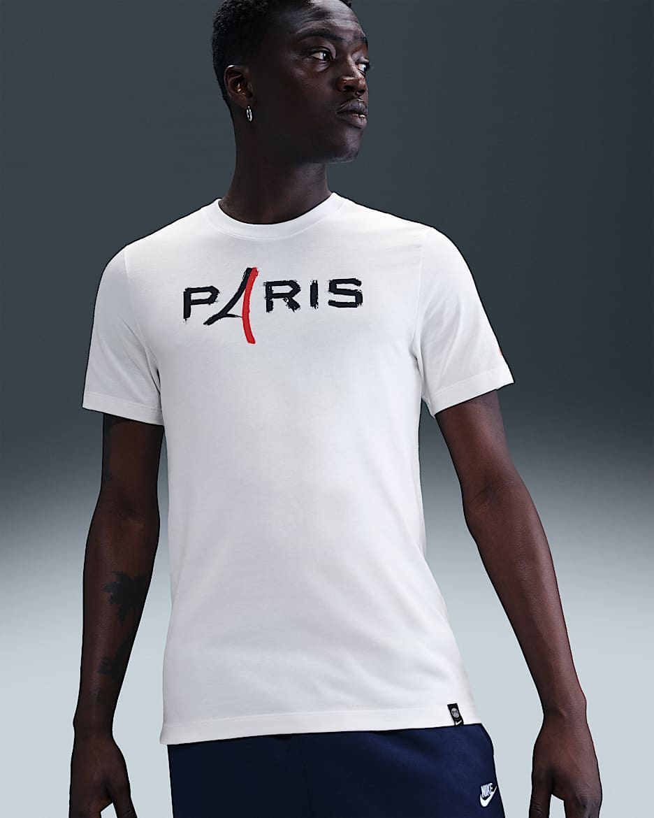 Paris Saint-Germain Away Men's Nike Soccer T-Shirt - White