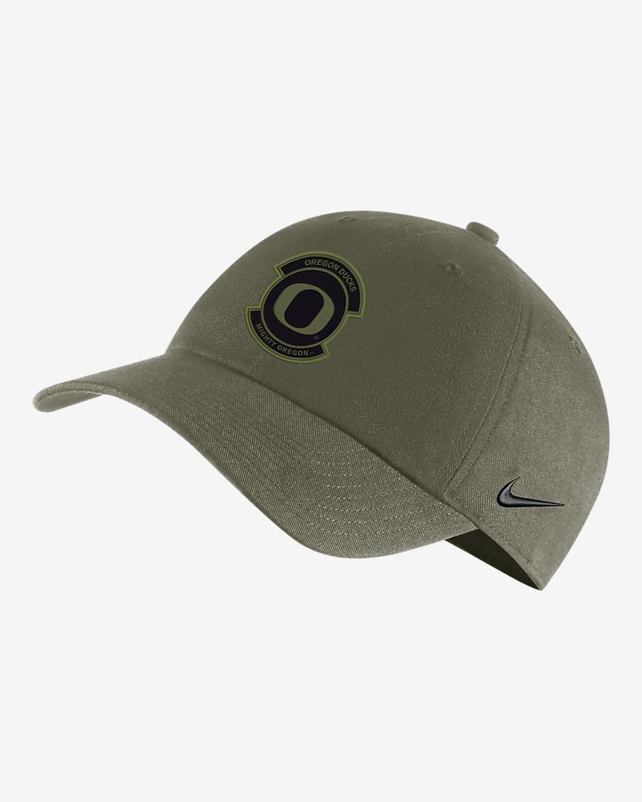 Oregon Heritage86 Nike College Adjustable Cap - Medium Olive