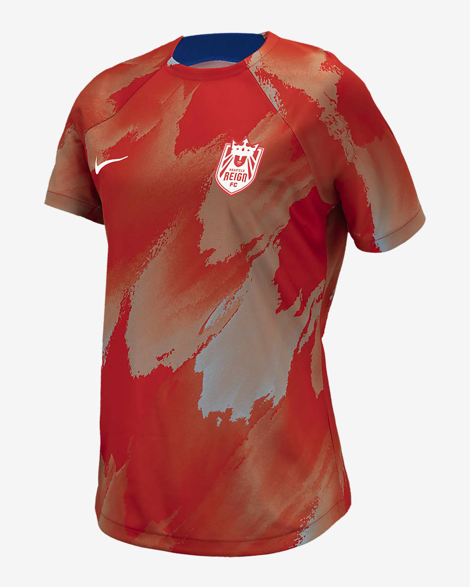 Seattle Reign Women's Nike NWSL Pre-Match Top - Chile Red