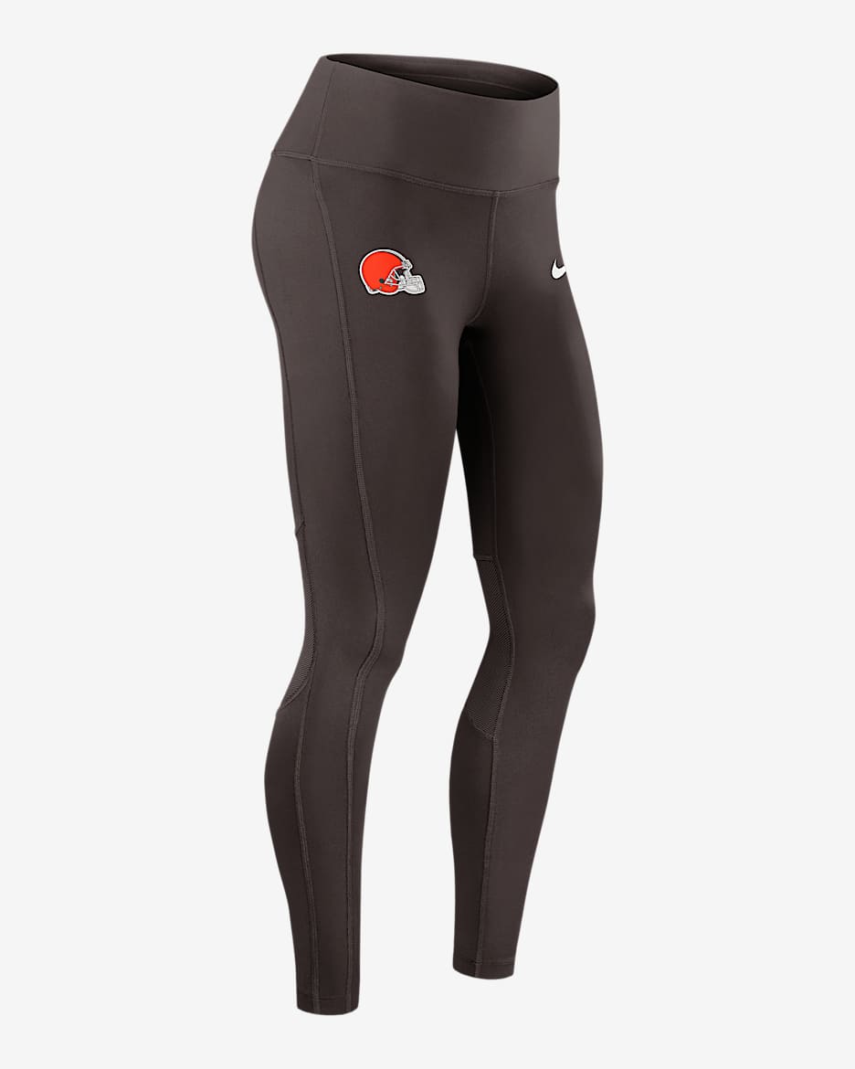 Cleveland Browns Epic Fast Women's Nike Dri-FIT NFL Leggings - Brown