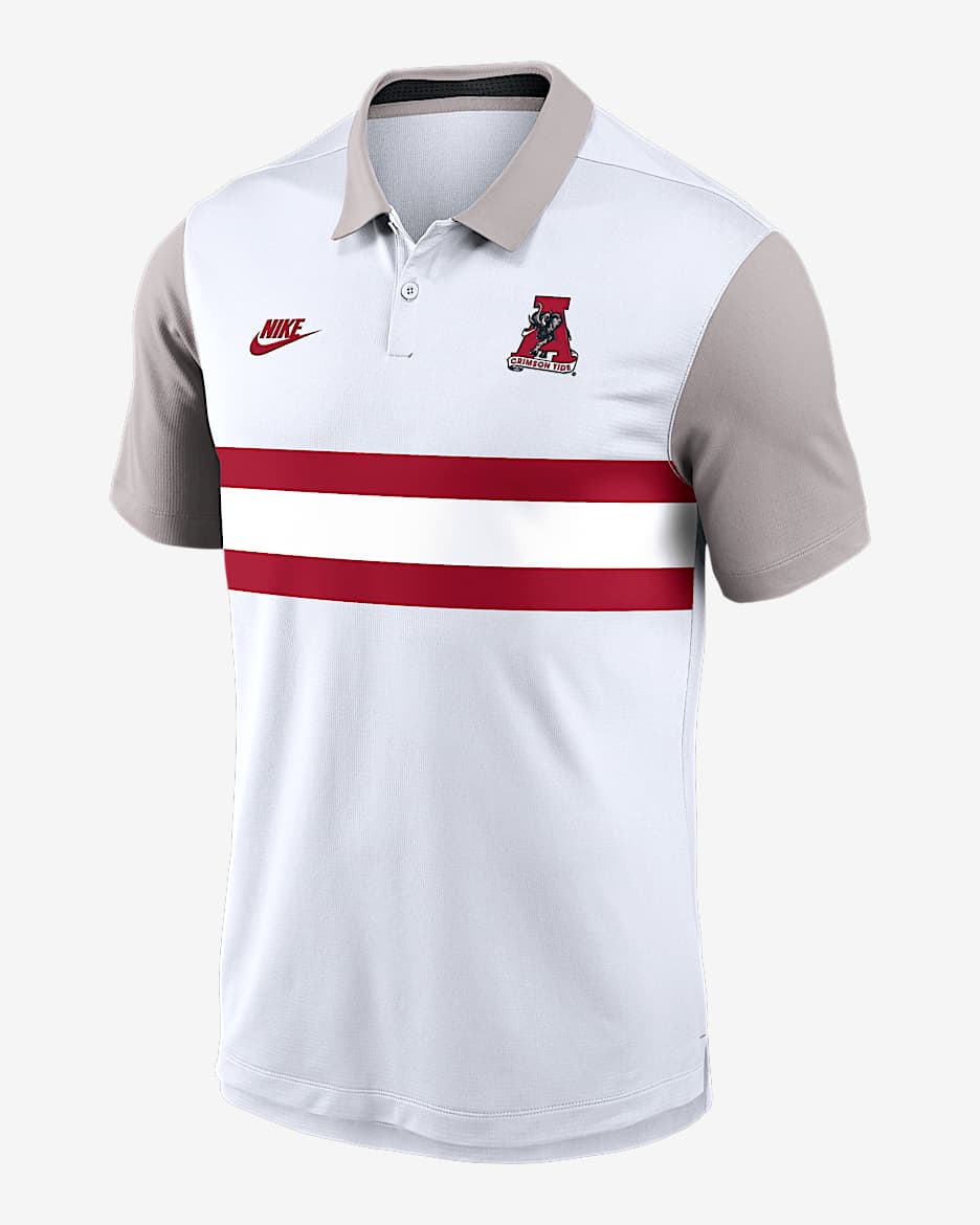 Alabama Athletic Prep Vapor Legacy Logo Men's Nike Dri-FIT College Polo - White