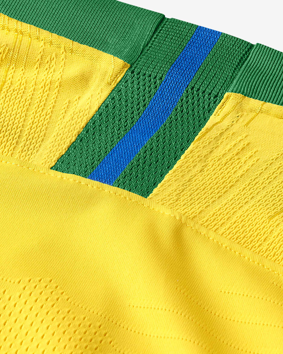 Brazil Vapor Match Home Men's Football Shirt - Midwest Gold/Lucky Green