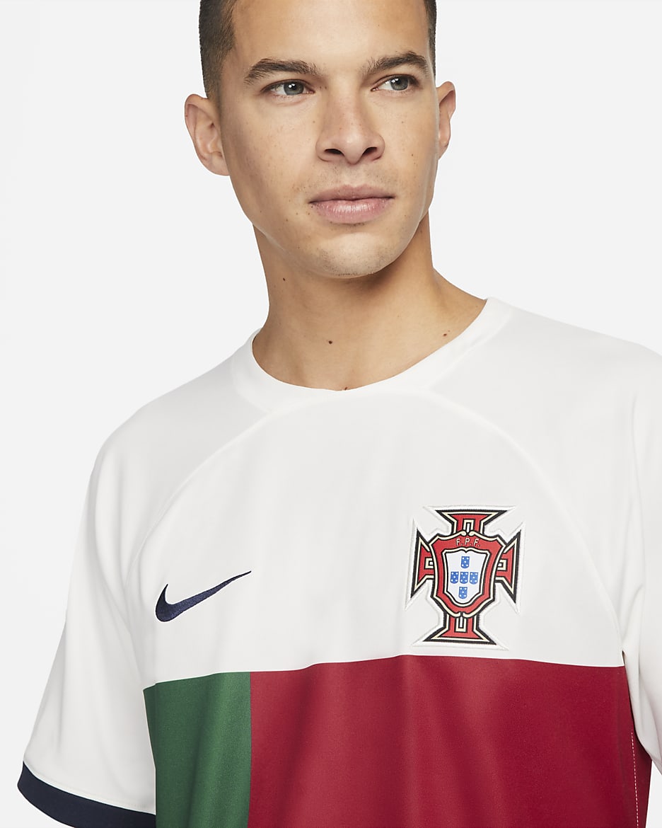 Portugal 2022/23 Stadium Away Men's Nike Dri-FIT Football Shirt - Sail/Obsidian/Obsidian