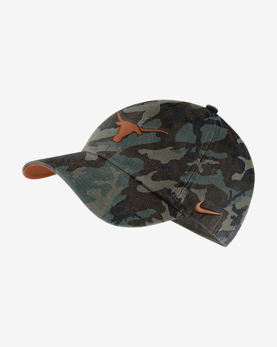Nike College Heritage86 (Texas) Cap - Medium Olive/Desert Orange