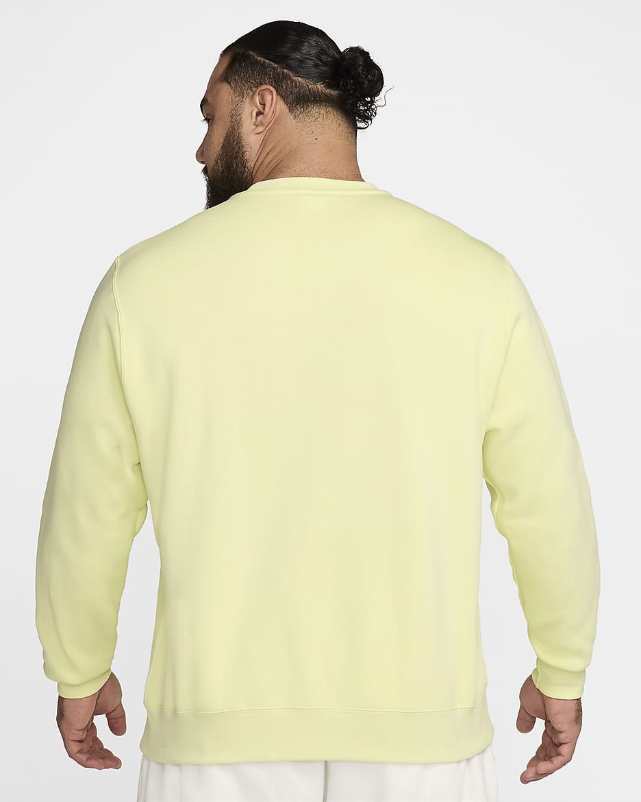 Nike Sportswear Club Fleece Men's Crew - Life Lime/White