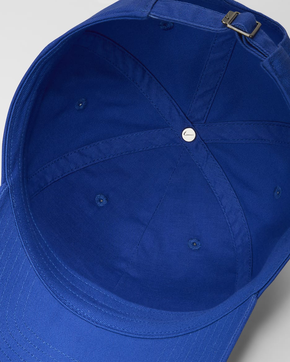 Nike Club unstrukturierte Futura Wash-Cap - Game Royal/Weiß