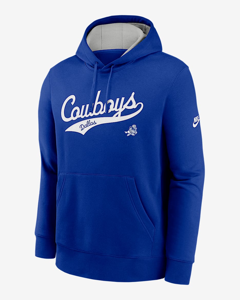 Dallas Cowboys Rewind Tailsweep Club Men's Nike NFL Pullover Hoodie - Old Royal