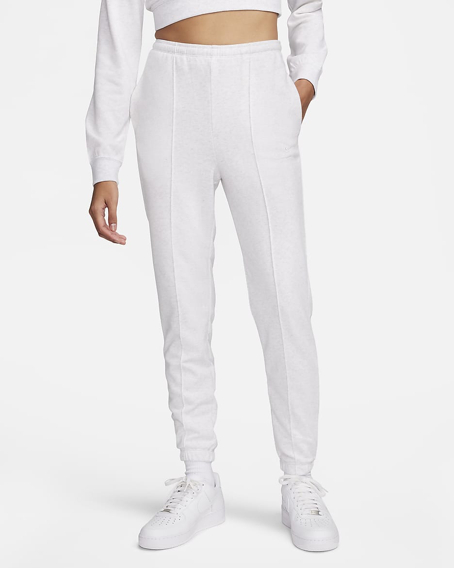 Nike Sportswear Chill Terry Women's Slim High-Waisted French Terry Sweatpants - Birch Heather/Light Orewood Brown