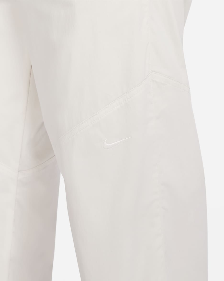 Nike Sportswear Essential Women's Woven High-Waisted Trousers - Light Orewood Brown/Sail