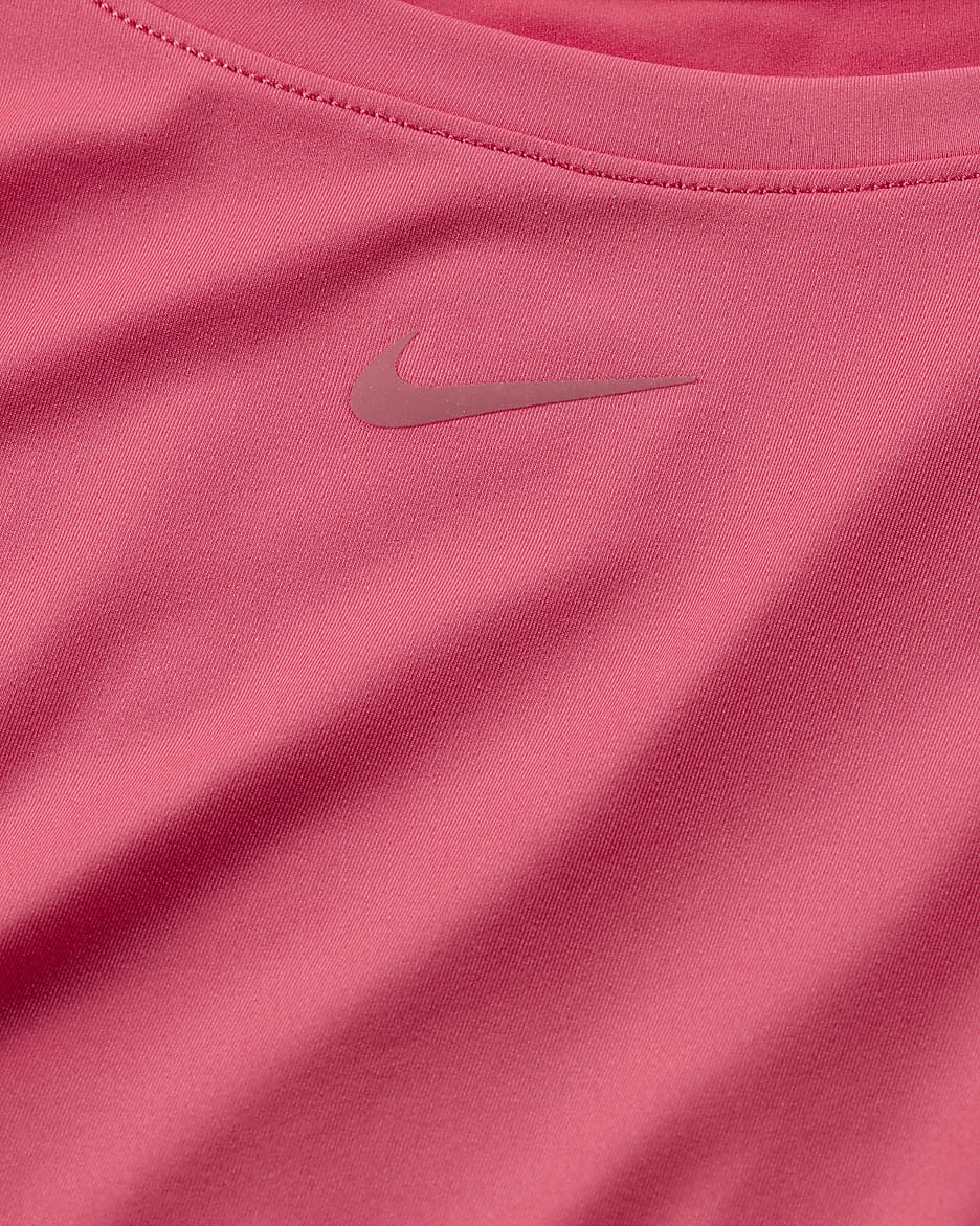 Nike One Classic Women's Dri-FIT Short-Sleeve Top - Aster Pink/Black