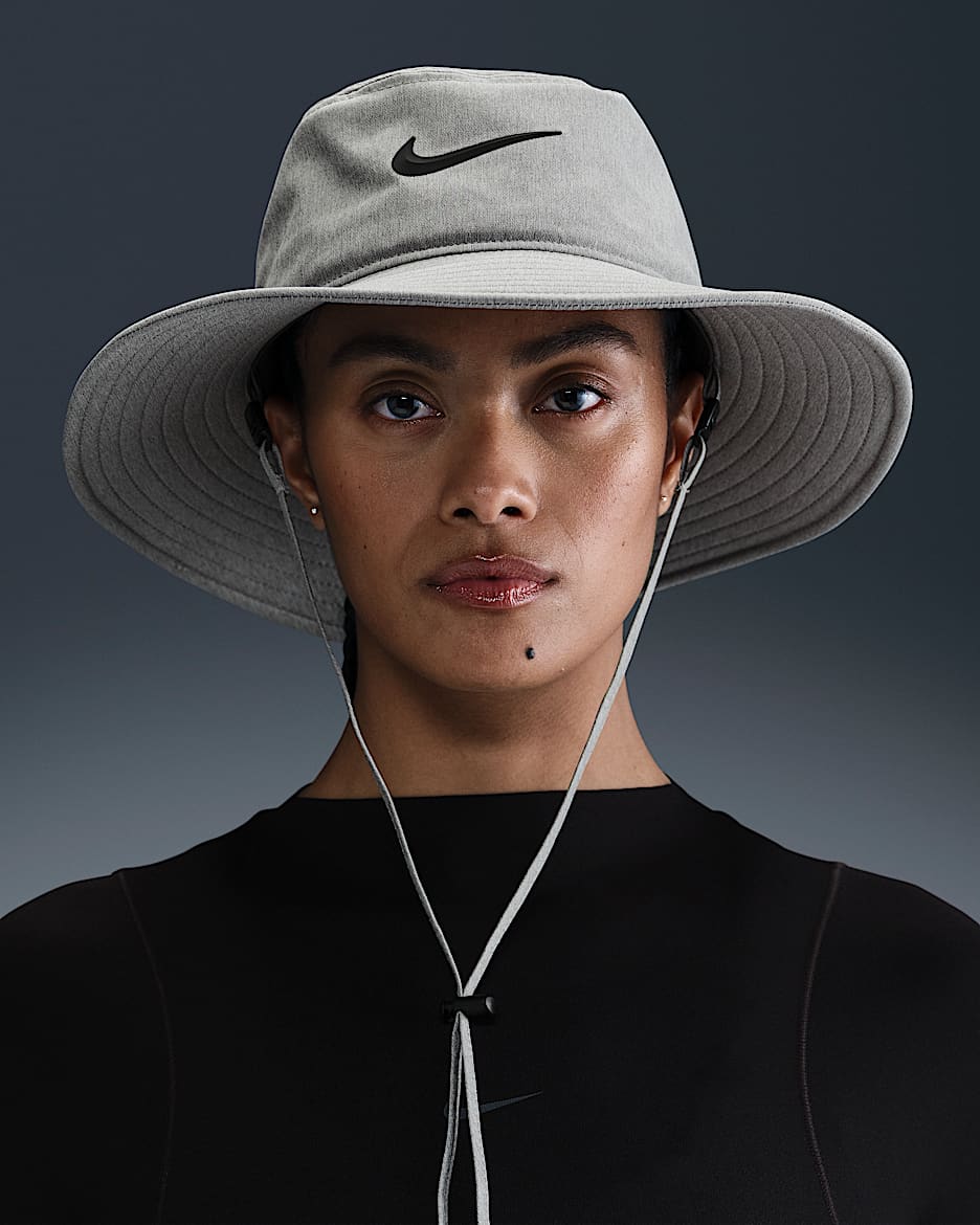 Gorro tipo pescador Dri-FIT Nike Apex - Gris humo claro/Negro/Negro