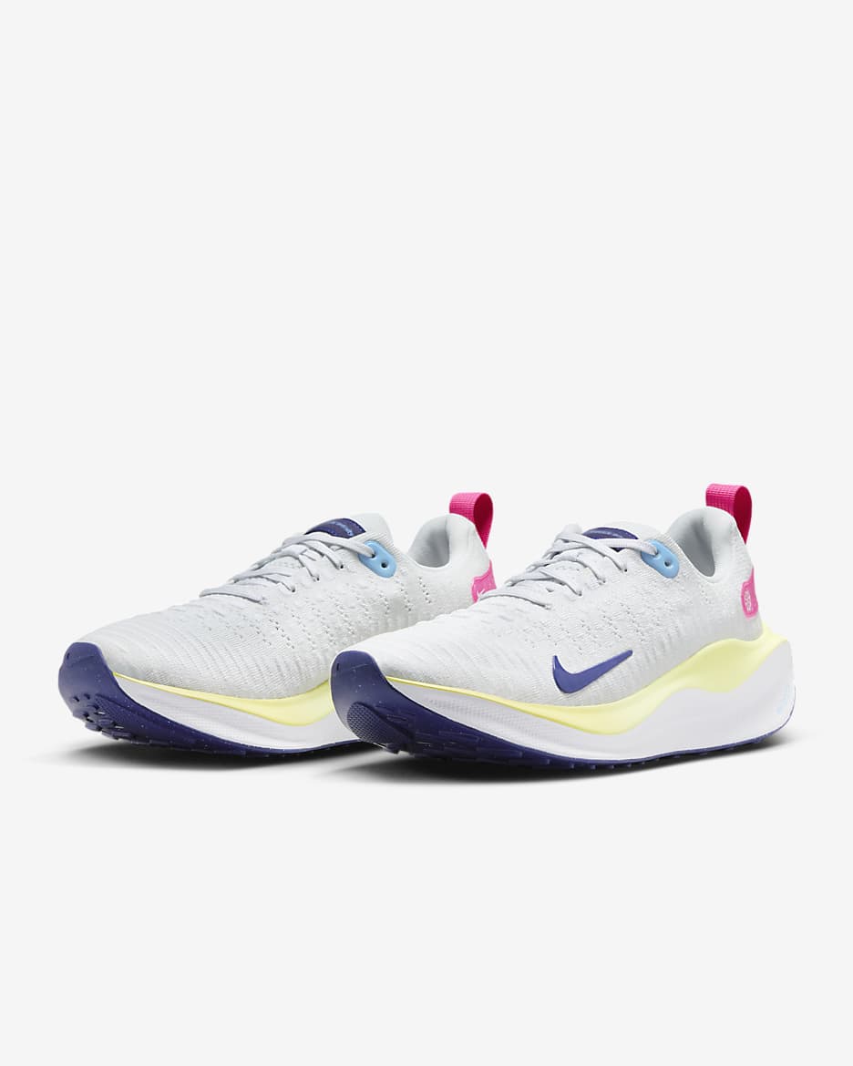 Nike InfinityRN 4 Women's Road Running Shoes - Photon Dust/White/Saturn Gold/Deep Royal Blue