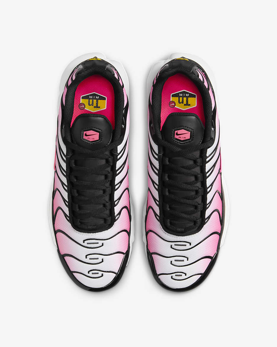 Calzado para mujer Nike Air Max Plus - Negro/Blanco/Ponche cálido