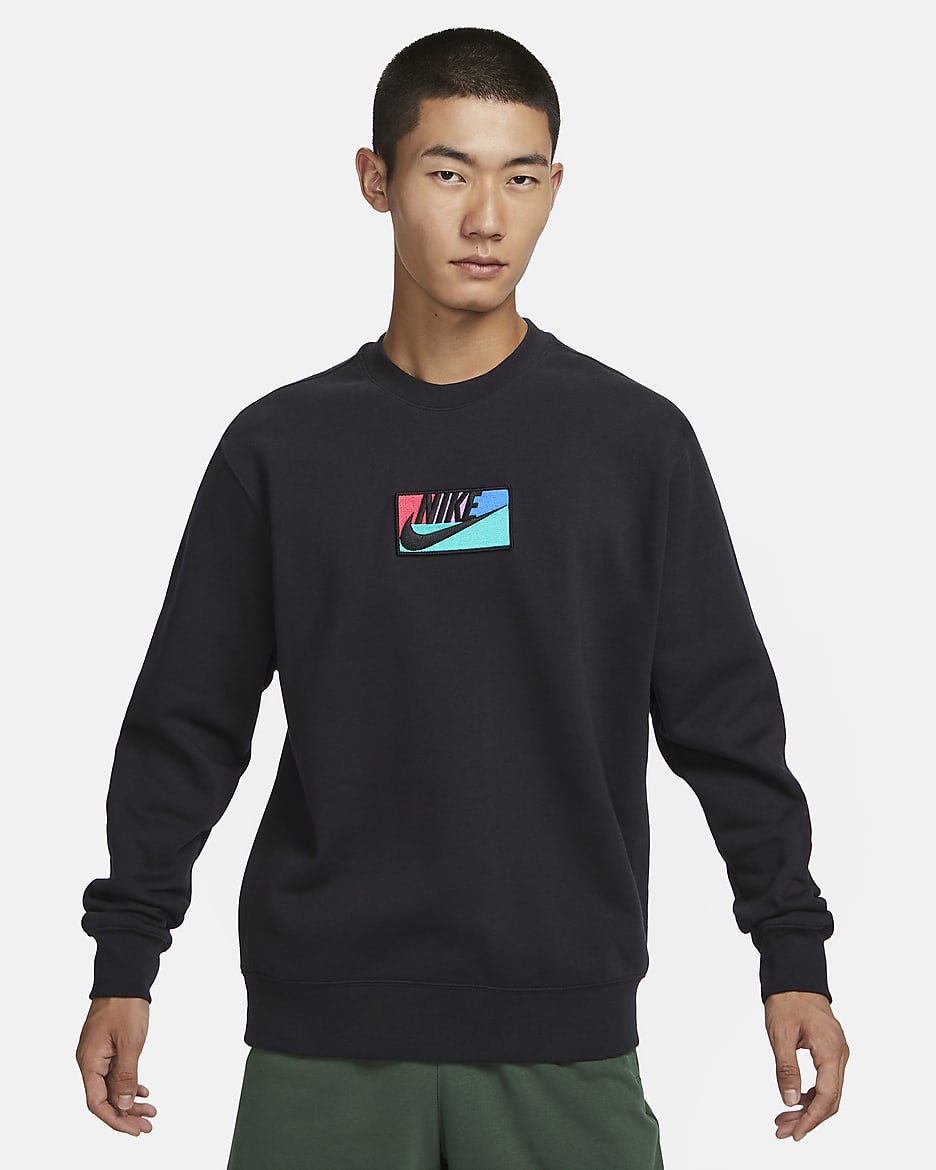 Nike Club Fleece Men's Crew - Black