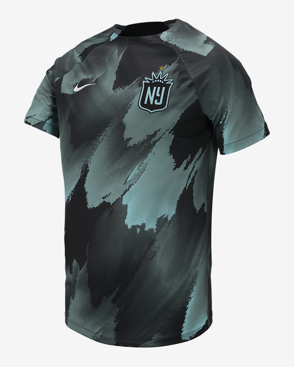 Playera Nike de la NWSL para antes del partido para hombre NJ/NY Gotham FC - Antracita