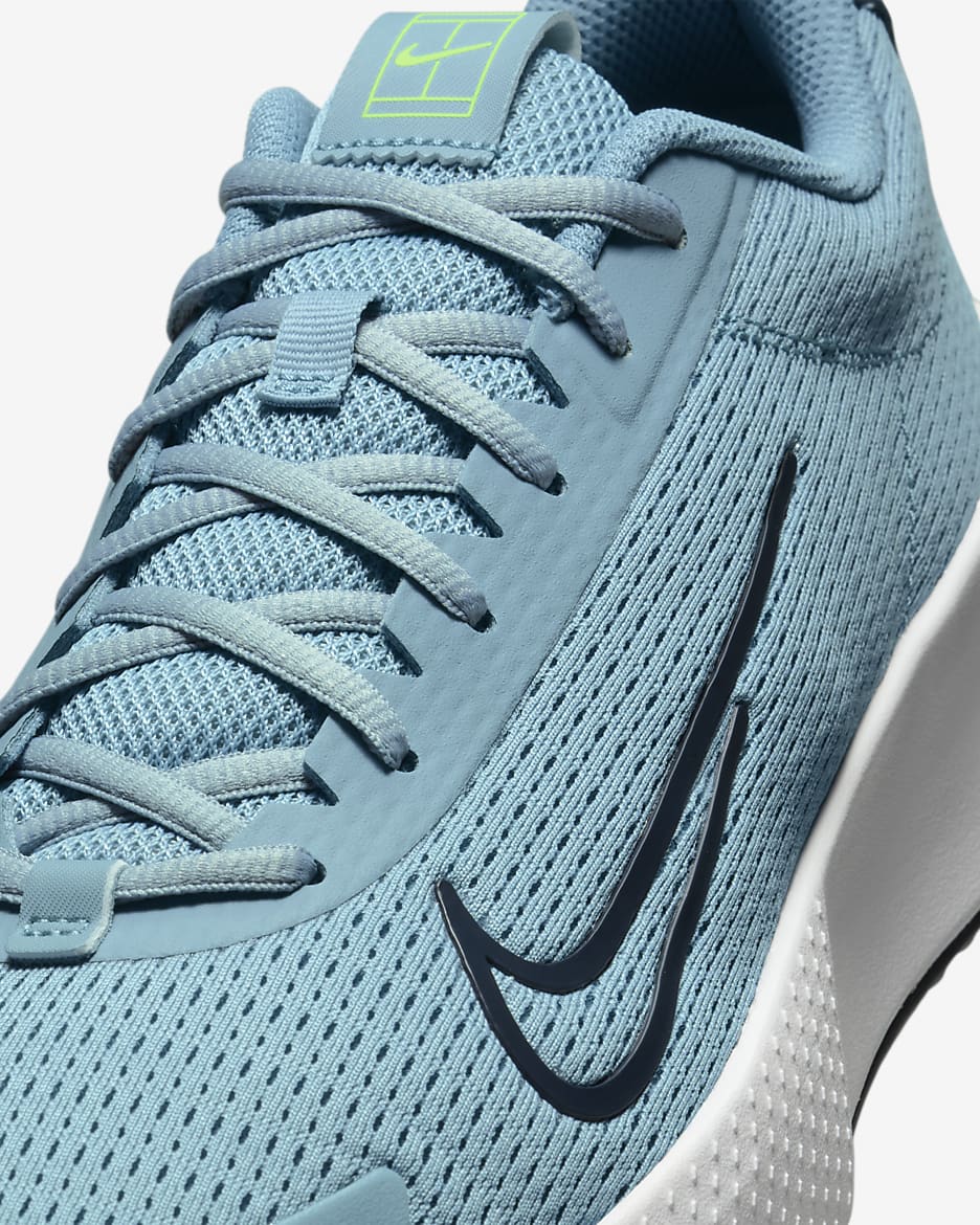 NikeCourt Vapor Lite 2 Men's Hard Court Tennis Shoes - Denim Turquoise/Volt/Armory Navy