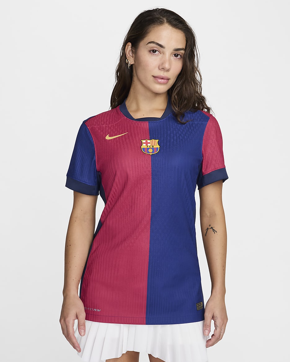 Maillot de foot authentique Nike Dri-FIT ADV FC Barcelone 2024/25 Match Domicile pour femme - Deep Royal Blue/Midnight Navy/Noble Red/Club Gold