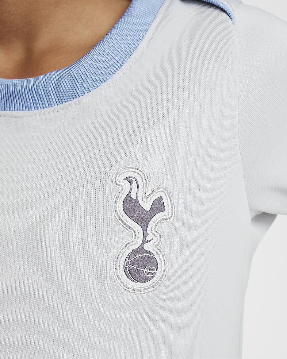 Camisola de futebol de manga curta Nike Dri-FIT Academy Pro Tottenham Hotspur para criança - Cinzento Fog/Polar/Cinzento escuro