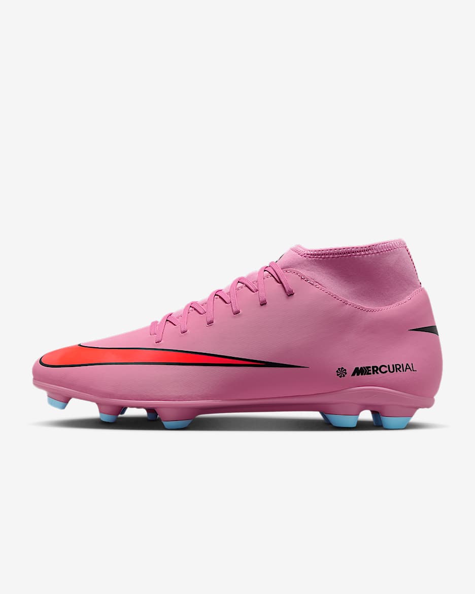 Nike Mercurial Superfly 10 Club Multi-Ground High-Top Football Boot - Magic Flamingo/Total Crimson/Black