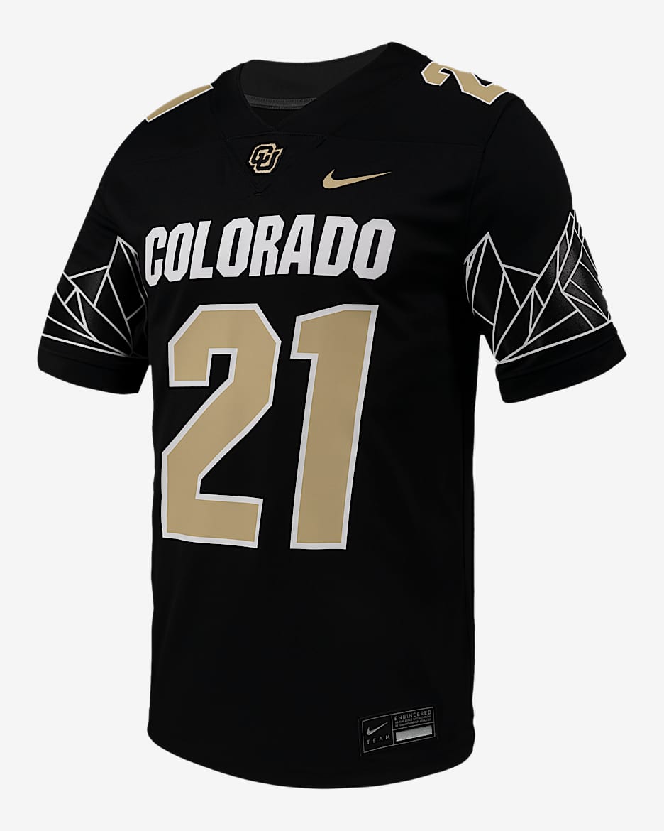 Jersey de fútbol americano universitario Nike Replica para hombre Shilo Sanders Colorado - Negro