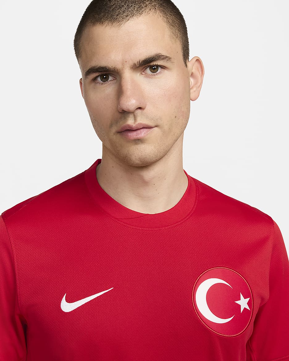 Türkiye 2024/25 Stadium Away Men's Nike Dri-FIT Football Replica Shirt - Sport Red/Sport Red/White