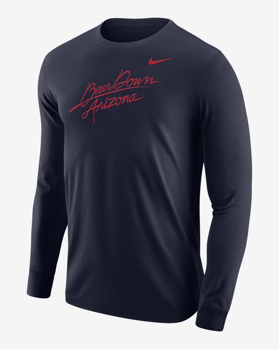 Arizona Men's Nike College Long-Sleeve T-Shirt - Navy