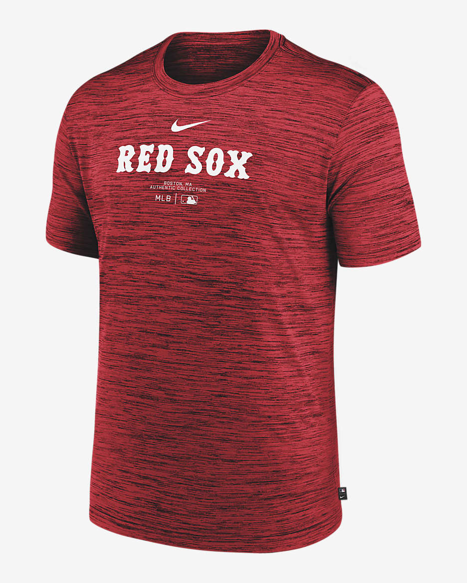 Boston Red Sox Authentic Collection Practice Velocity Men's Nike Dri-FIT MLB T-Shirt - Red