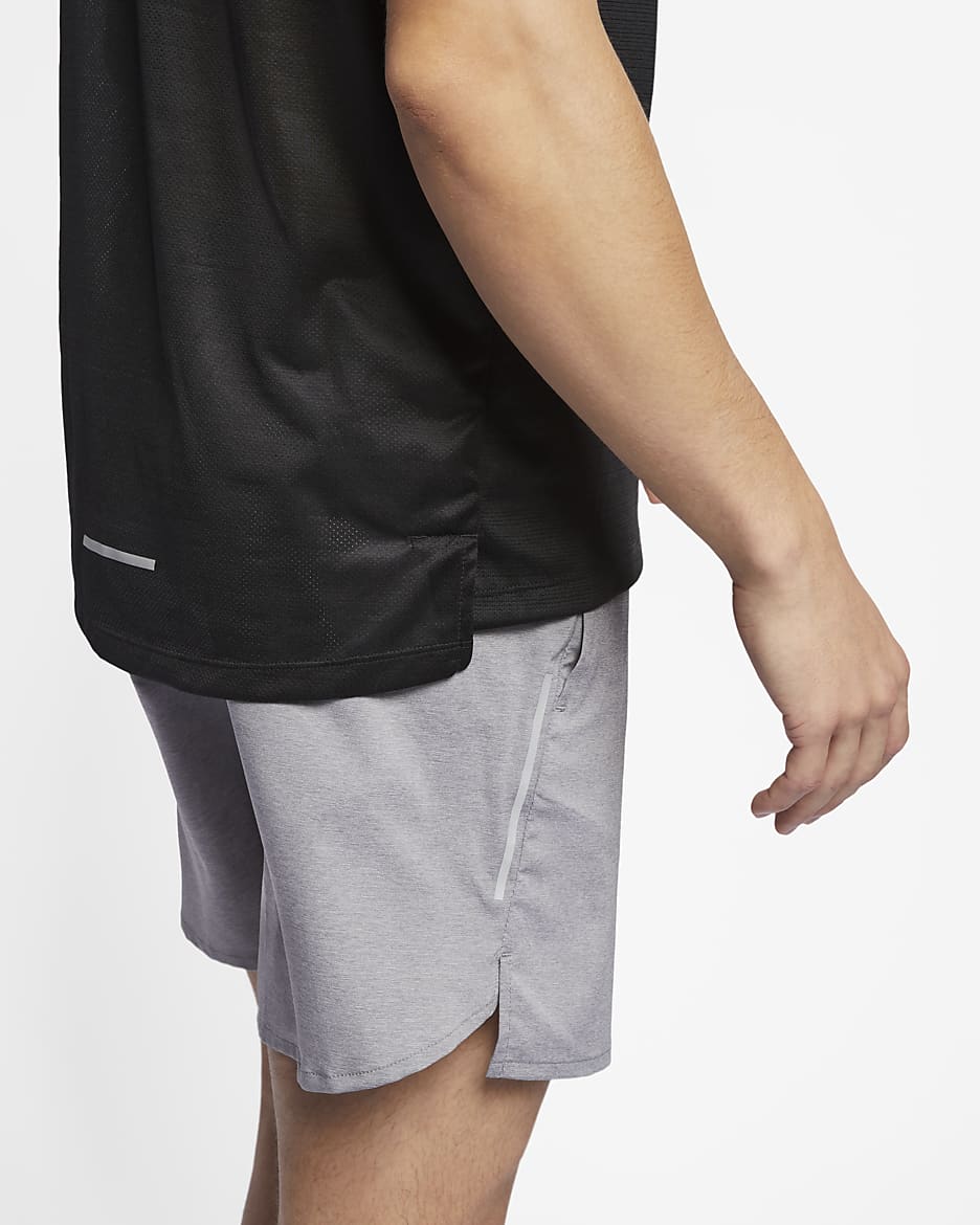 Nike Dri-FIT Miler 男款跑步背心 - 黑色/黑色