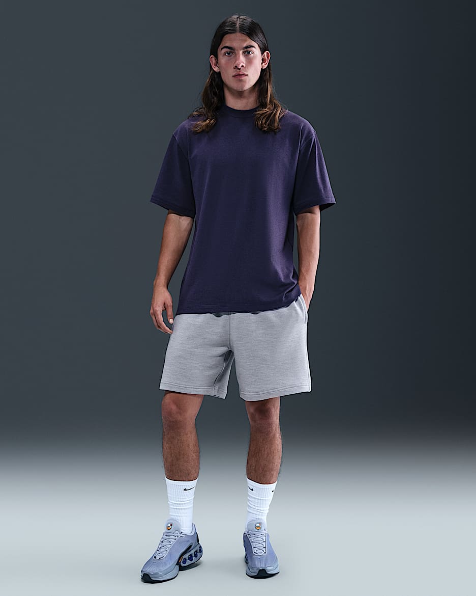 Nike Wool Classics Fleece Shorts - Matte Silver
