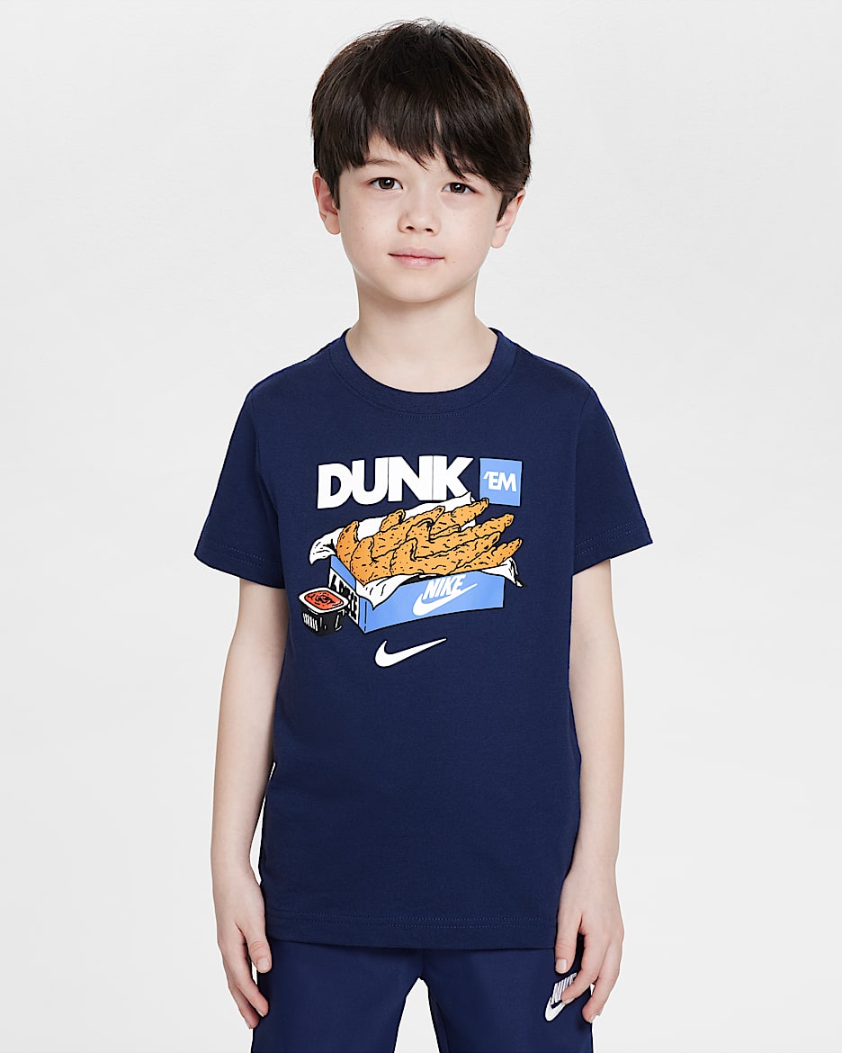 Nike Dunk 'Em Tenders T-Shirt (jüngere Kinder) - Midnight Navy