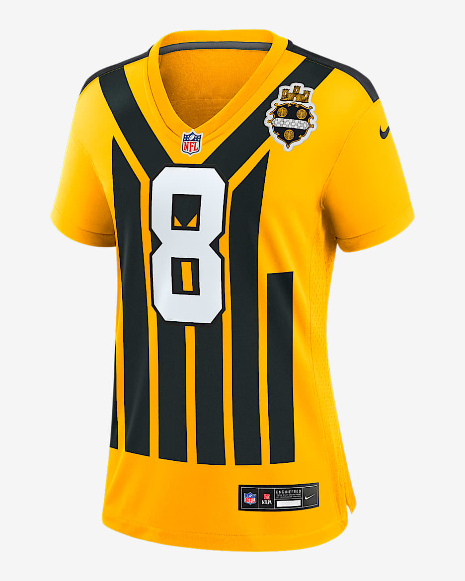 Aaron Rodgers Pittsburgh Steelers Women’s Nike NFL Game Jersey - Gold