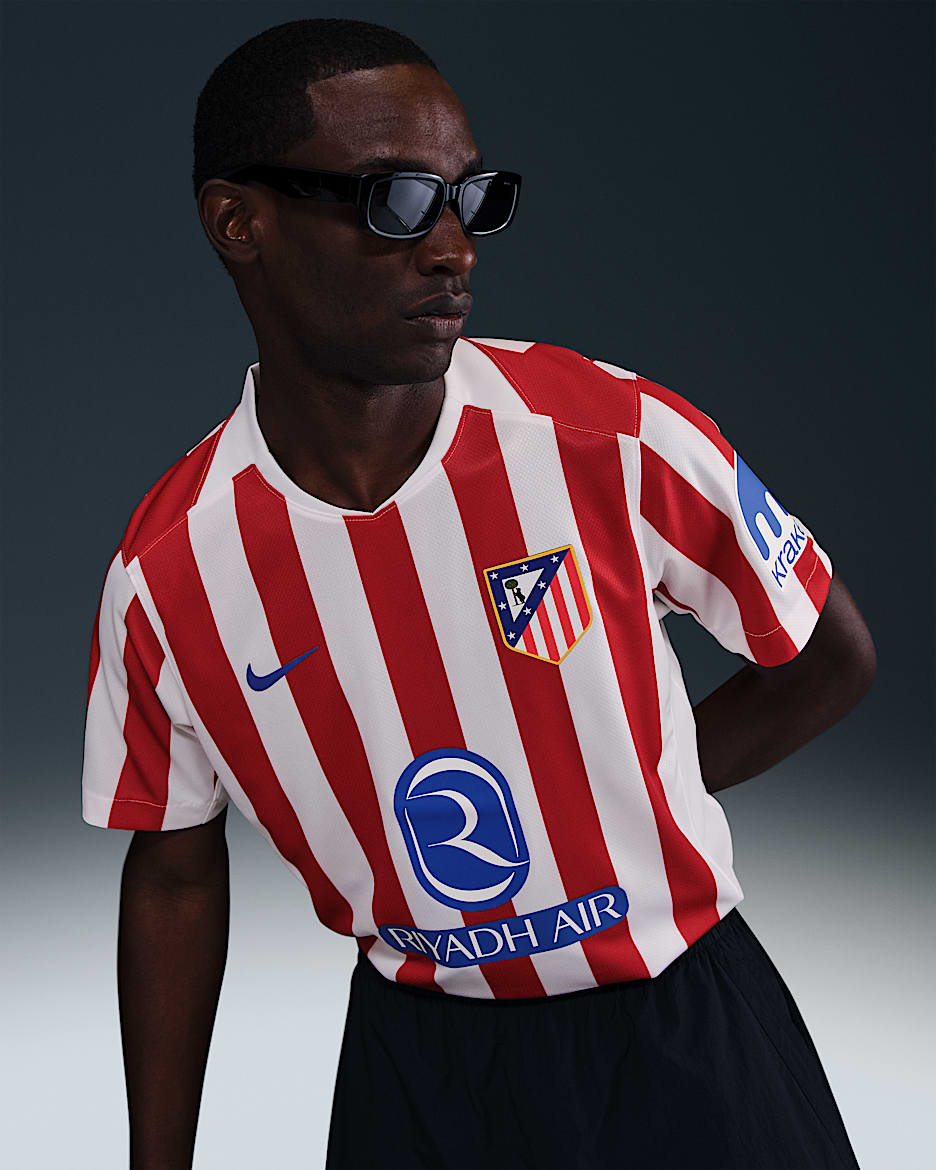 Atlético Madrid 2025/26 Stadium Home Men's Nike Dri-FIT Soccer Replica Jersey
