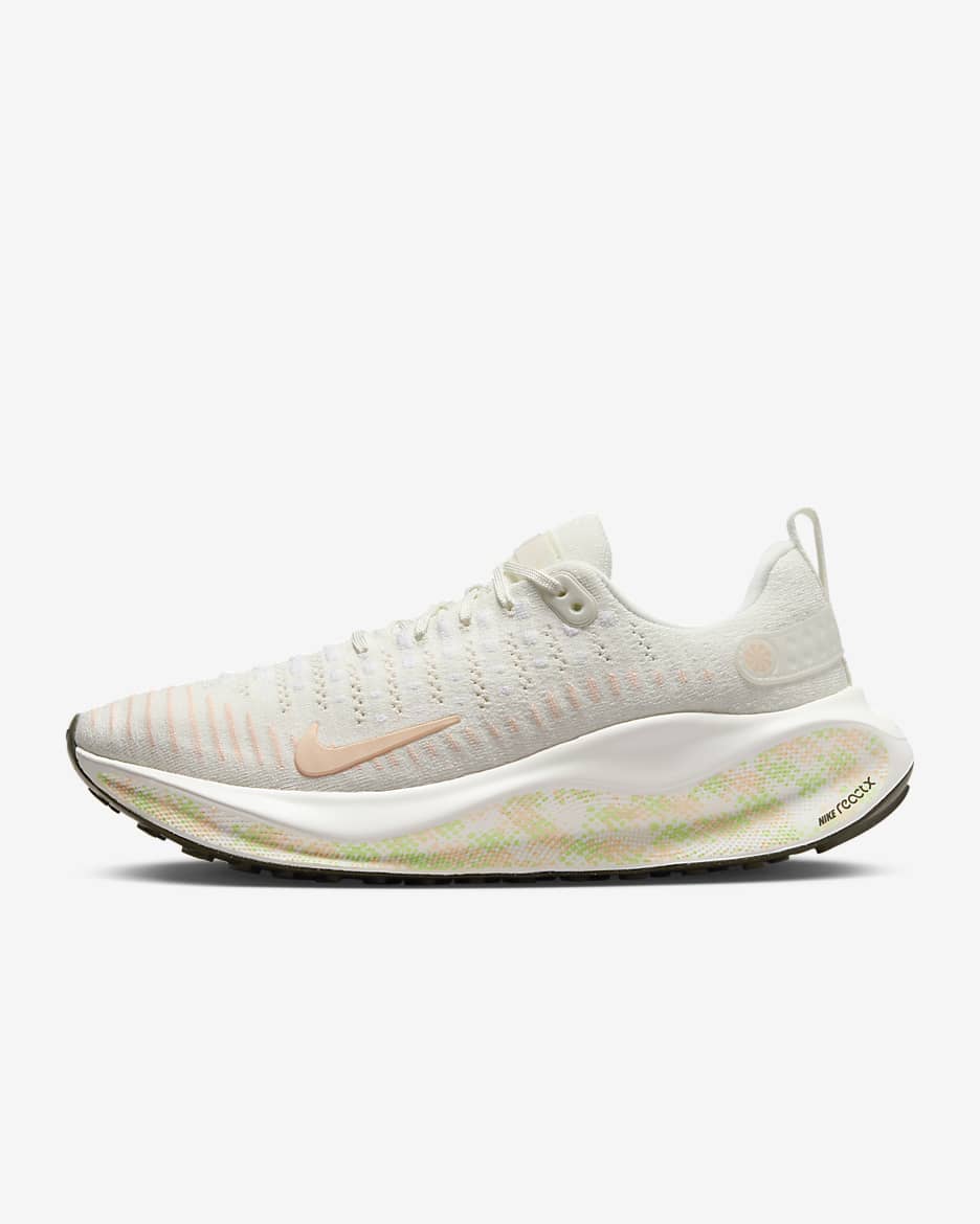 Tenis de correr en carretera para mujer Nike InfinityRN 4 - Vela/Verde vapor/Caqui militar/Tinte carmesí