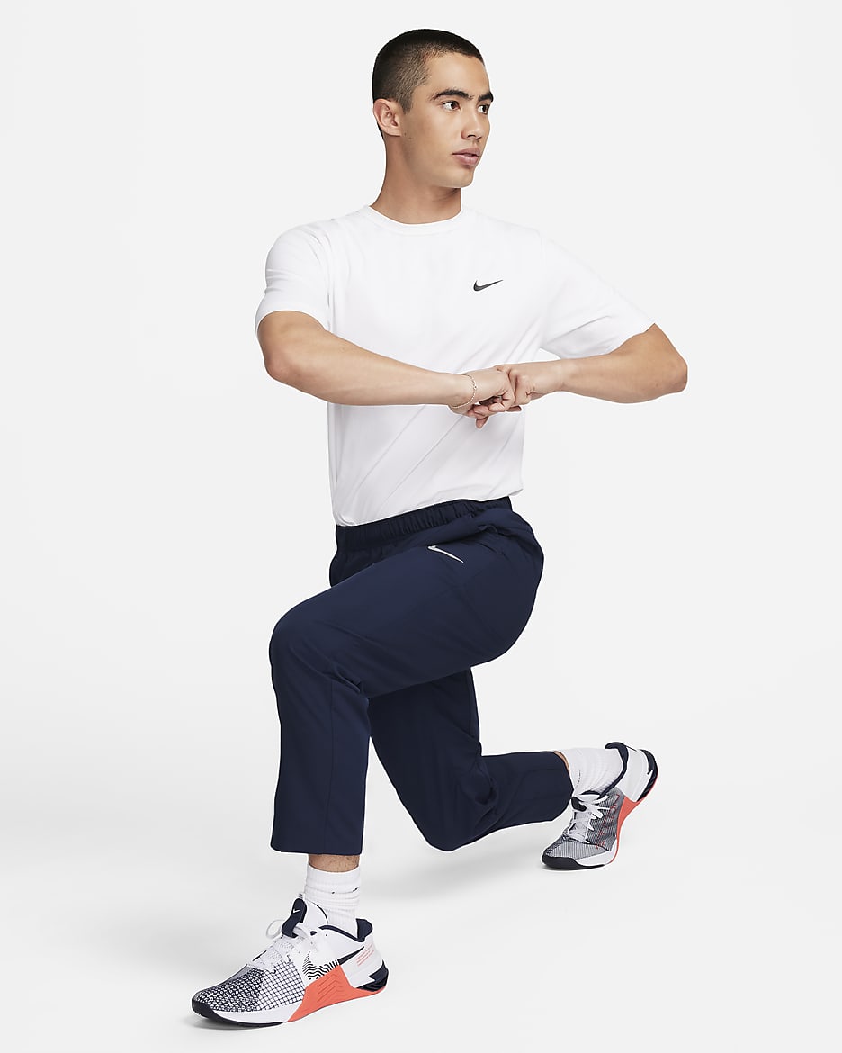 Nike Form Men's Dri-FIT Open-Hem Versatile Trousers - Obsidian/Black