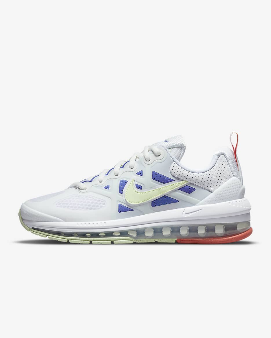 Nike Air Max Genome Women's Shoes - White/Summit White/Sapphire/Lime Ice