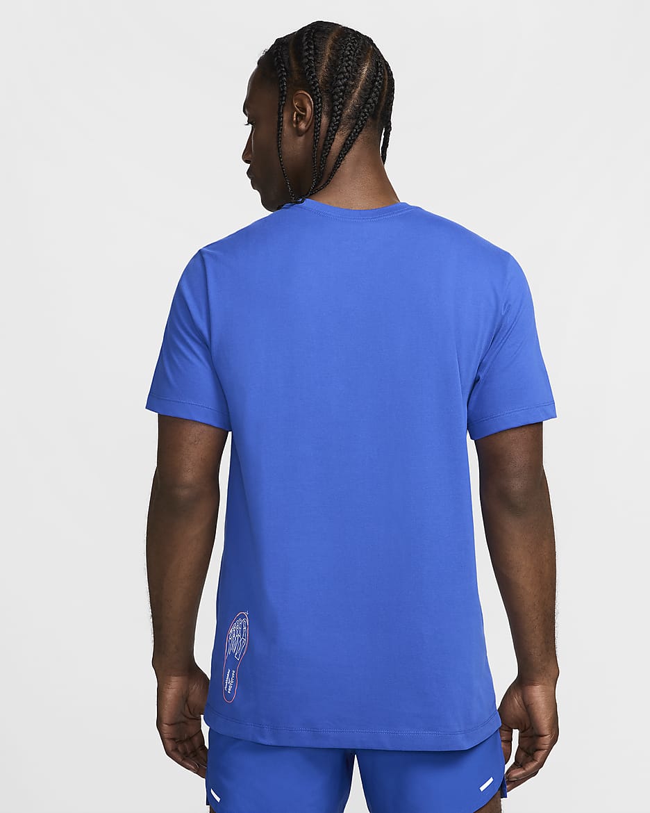 Nike Men's Dri-FIT Running T-Shirt - Game Royal