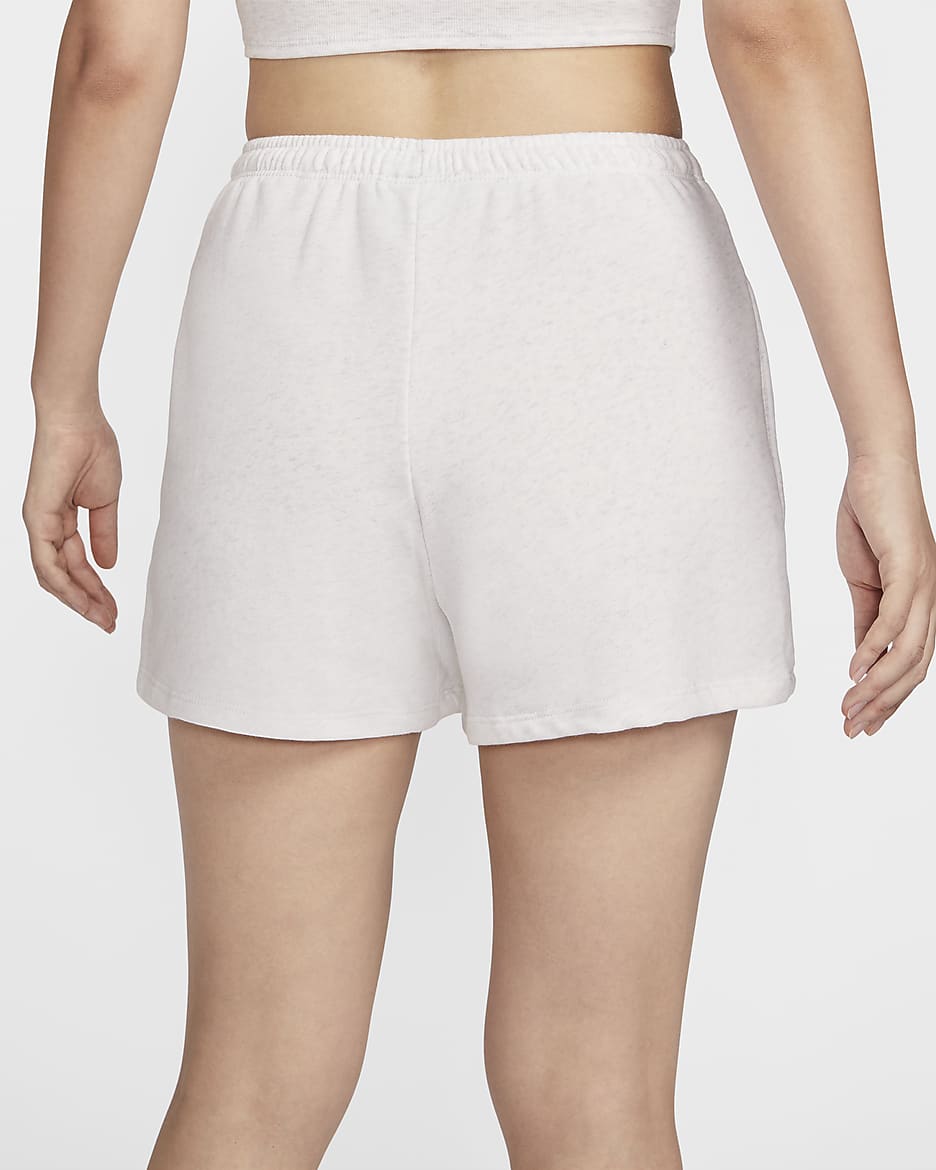 Nike Sportswear Chill Terry Women's Mid-Rise 10cm (approx.) French Terry Shorts - Birch Heather/Light Orewood Brown