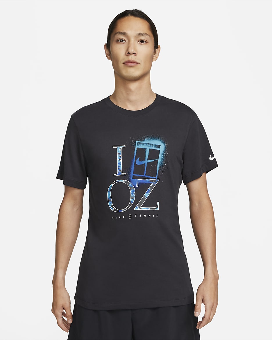ナイキコート Dri-FIT メンズ テニス Tシャツ - ブラック