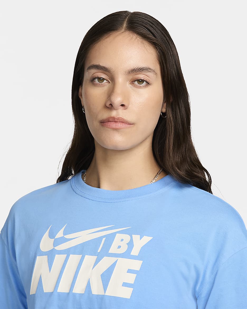 Nike Sportswear Women's Cropped T-Shirt - University Blue/Sail