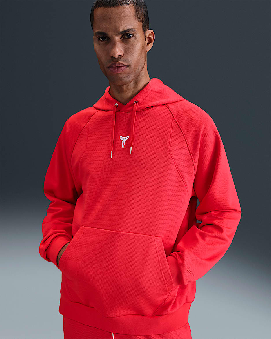 Kobe Therma-FIT Hoodie - Light Crimson/Light Crimson/Weiß