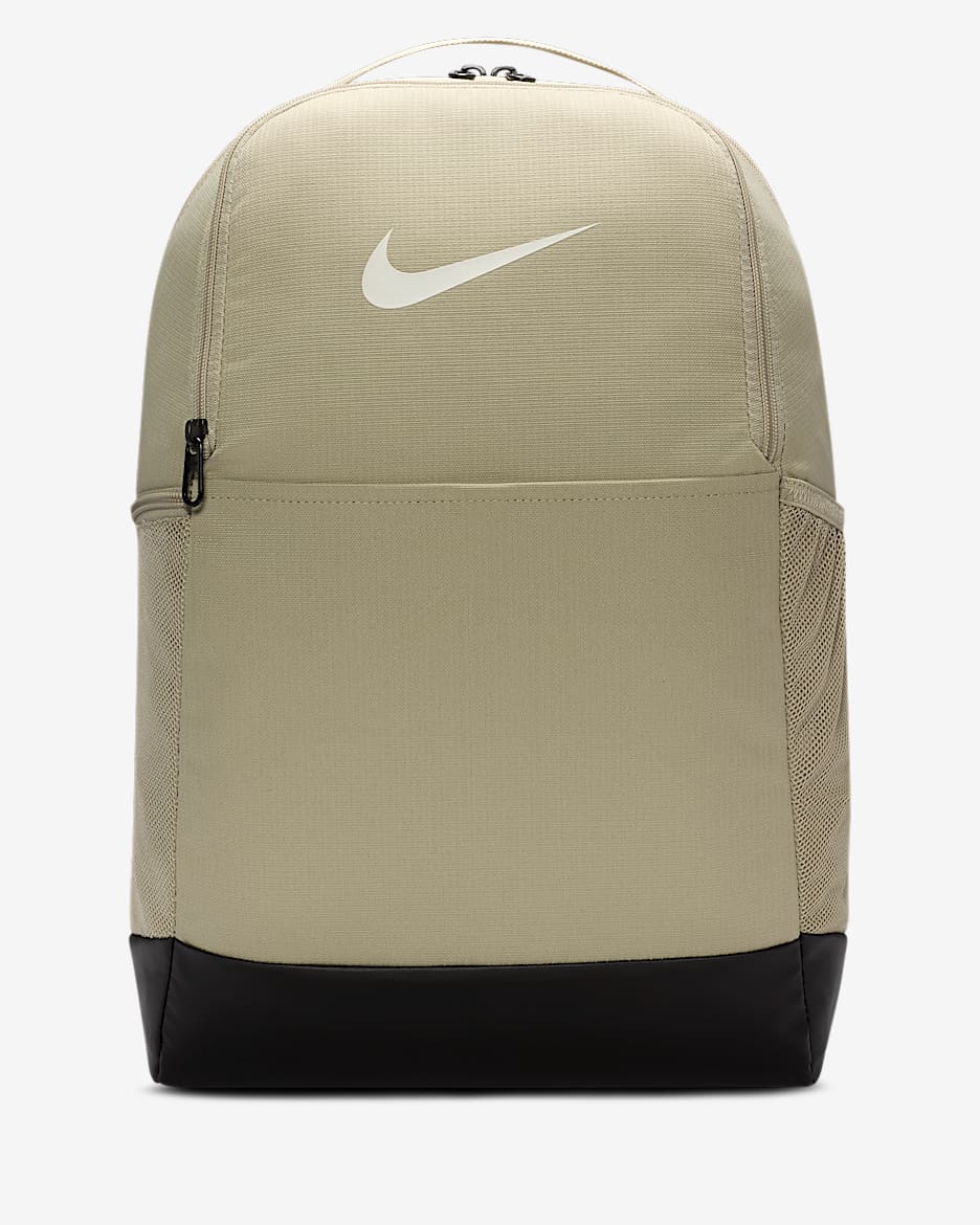 Nike Brasilia 9.5 Training Backpack (Medium, 24L) - Desert Khaki/Black/Sail