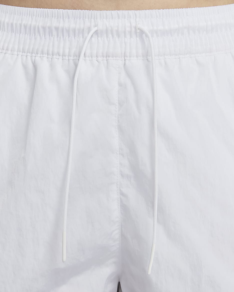 Nike Windrunner Women's Mid-Rise 5cm (approx.) Woven Shorts - White/Black