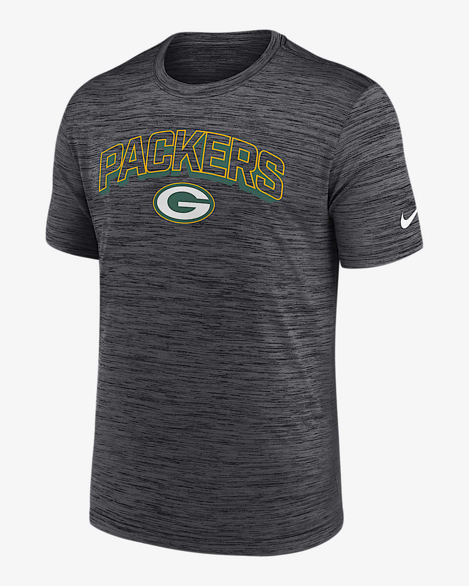 Playera Nike Dri-FIT de la NFL para hombre Green Bay Packers Velocity - Carbón