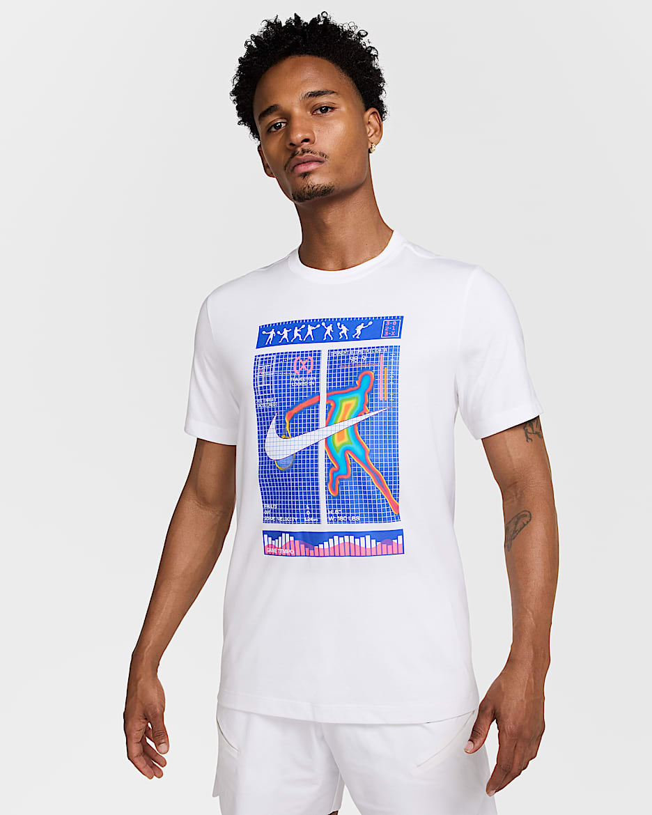 NikeCourt Men's Dri-FIT Tennis T-Shirt - White