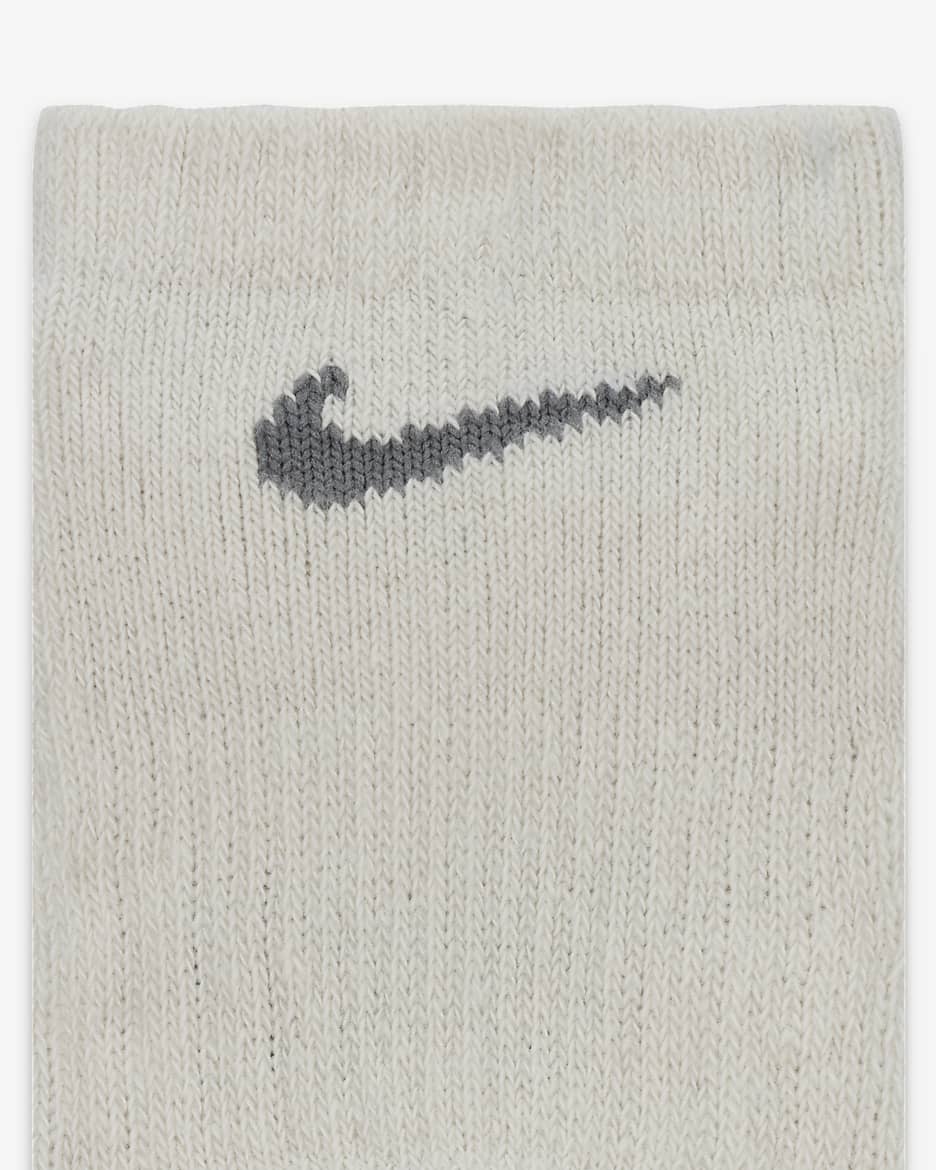 Nike Dri-FIT Performance Basics Little Kids' No-Show Socks (6 Pairs) - Light Bone