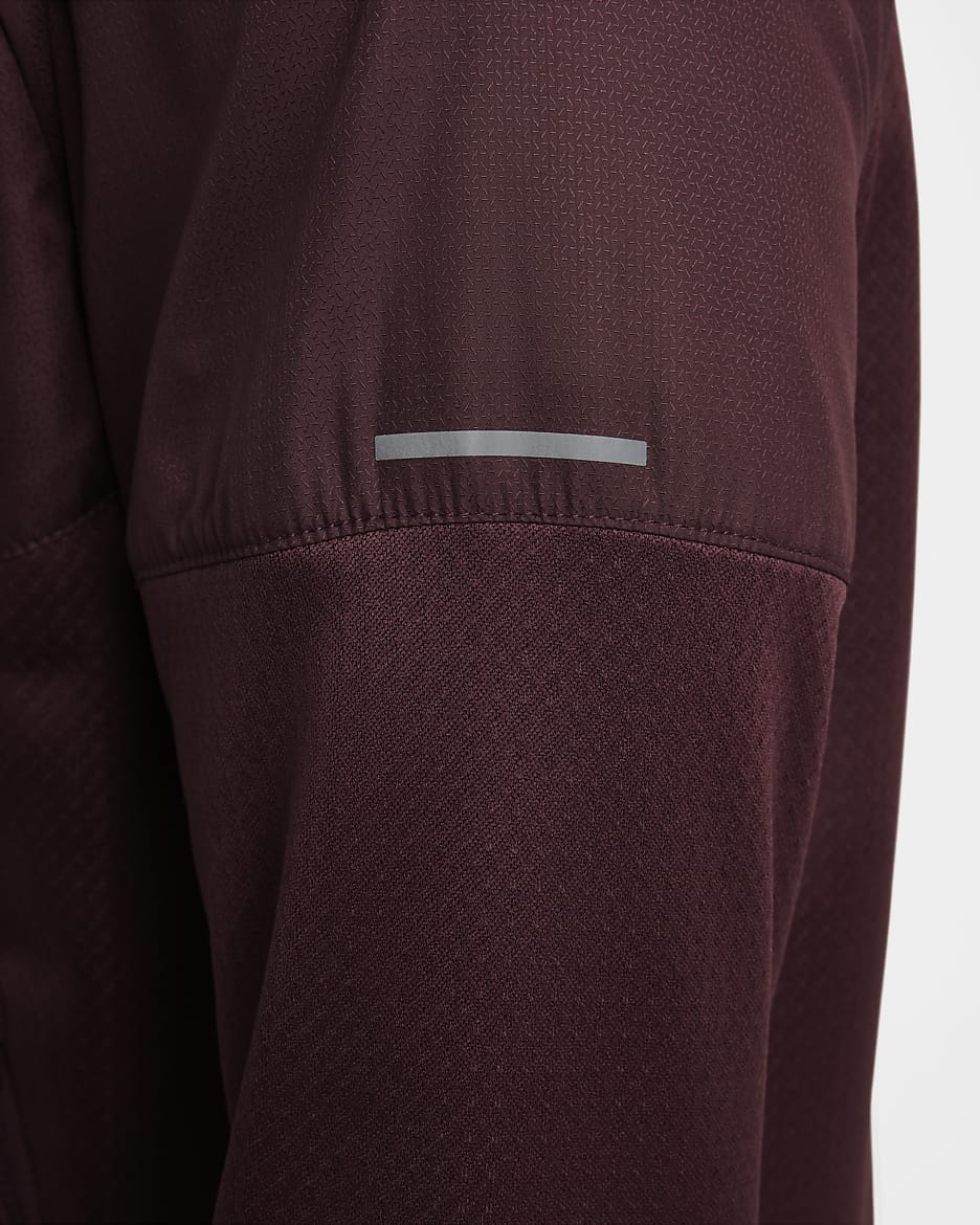 Nike Sphere Miler Men's Therma-FIT Water-Repellent Running Jacket - Burgundy Crush/Burgundy Crush